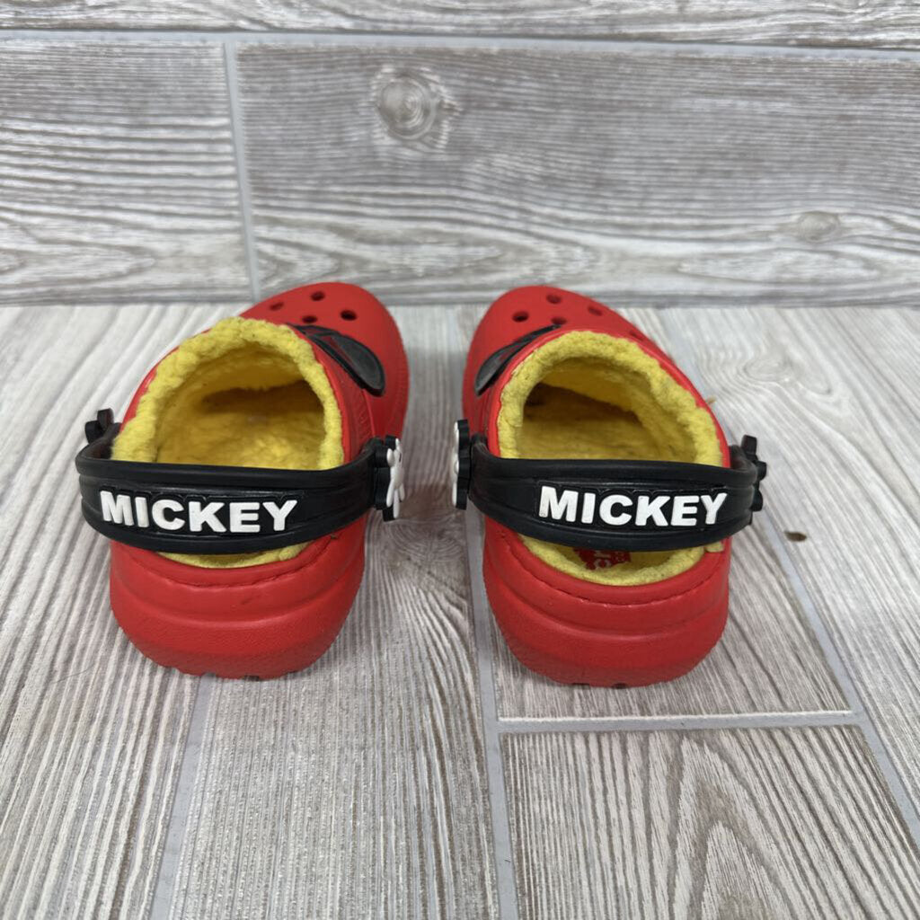 Fleece Lined Clog Shoes Mickey Mouse