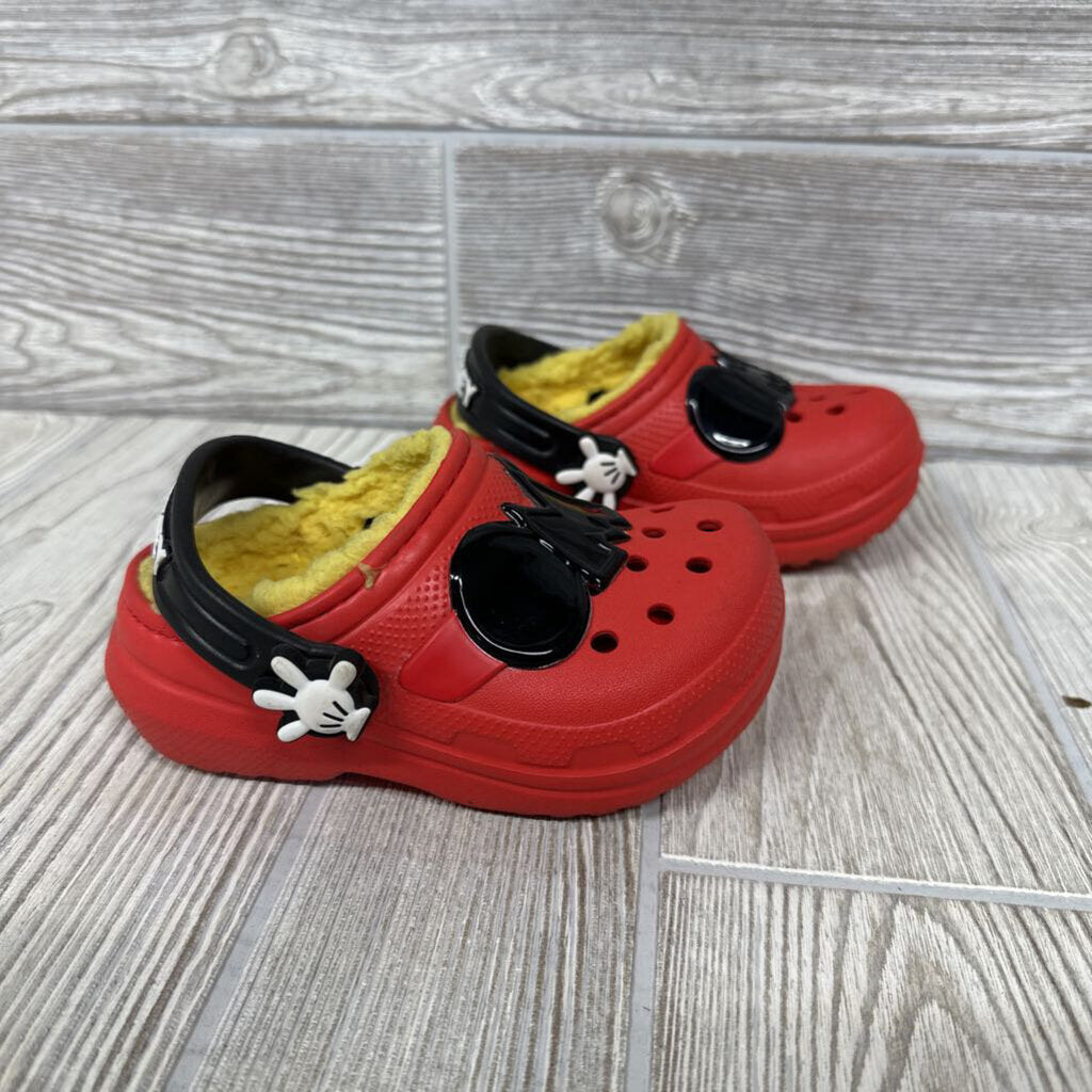 Fleece Lined Clog Shoes Mickey Mouse