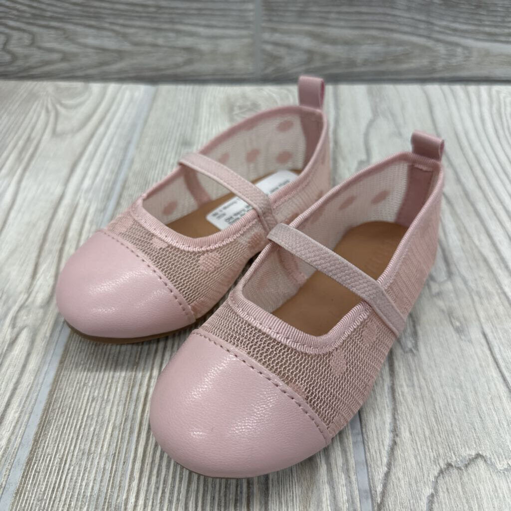 Mesh Mary Jane Flats Dots 6c