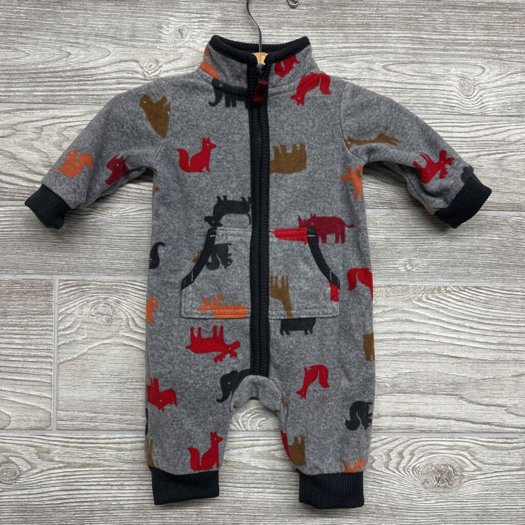 LS Fleece Coverall Fox Bears 3m