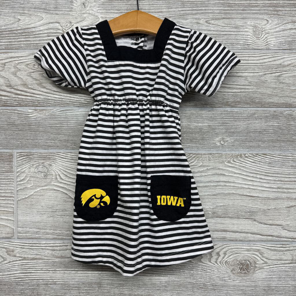 Iowa Hawkeyes Striped Dress Pockets 18M