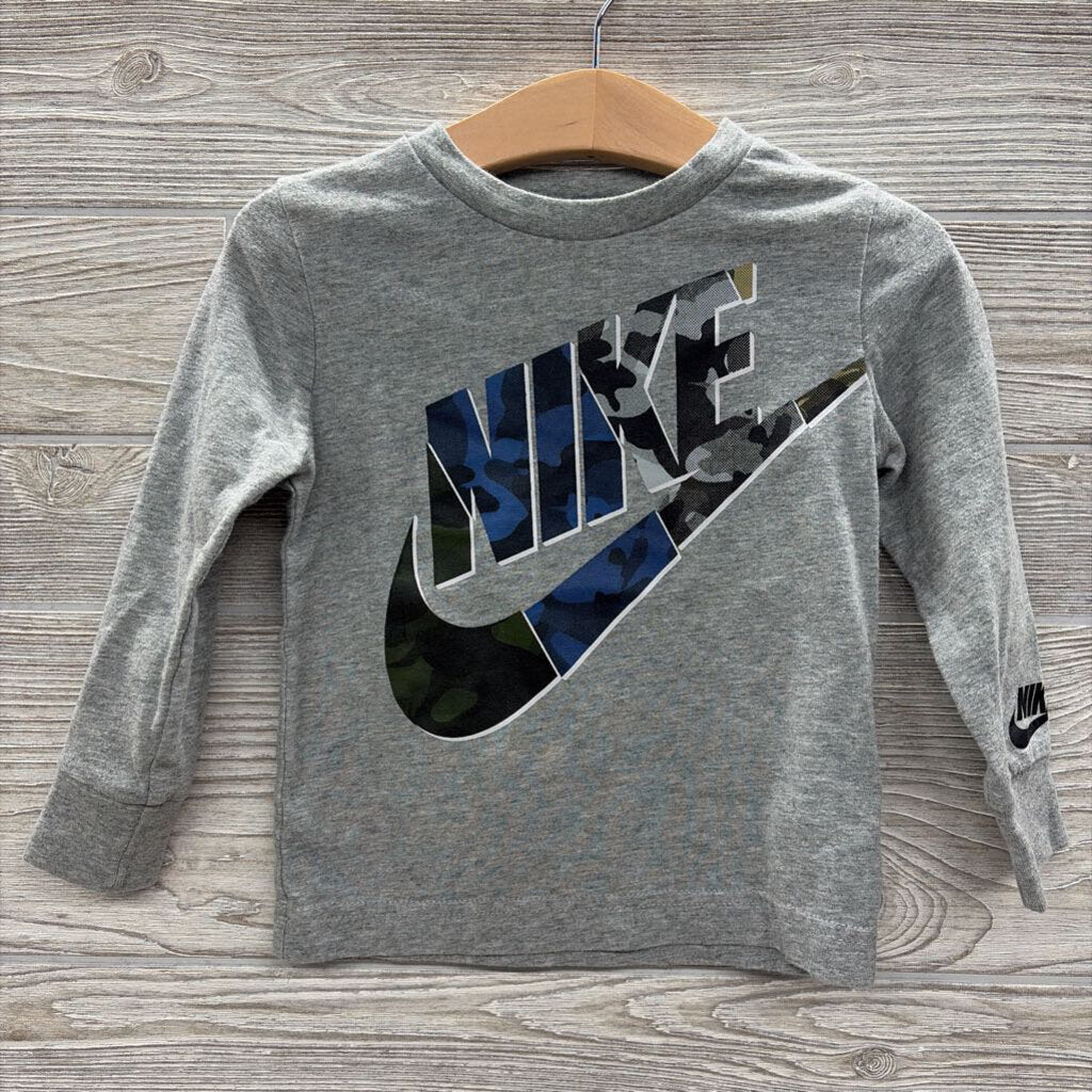 LS Shirt Swoosh Camo 2t
