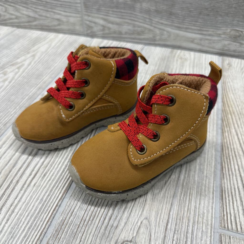 Velcro Boots Buffalo Plaid 4c