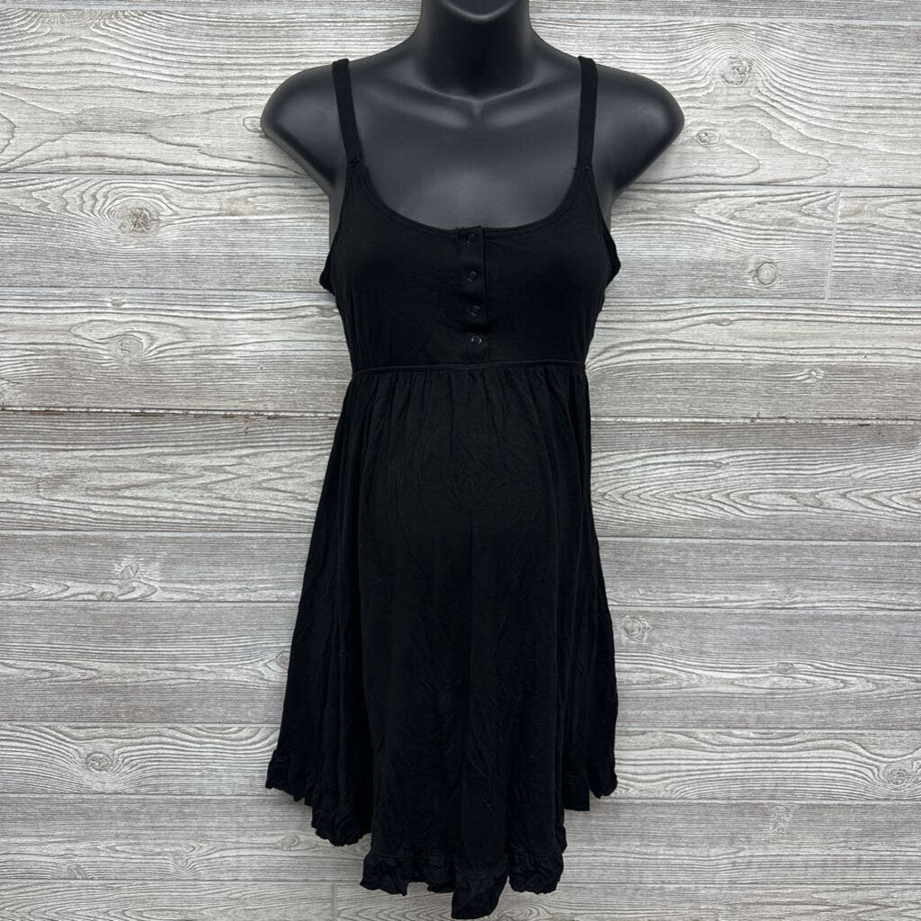 Nursing PJ Gown Ruffle Trim L/XL