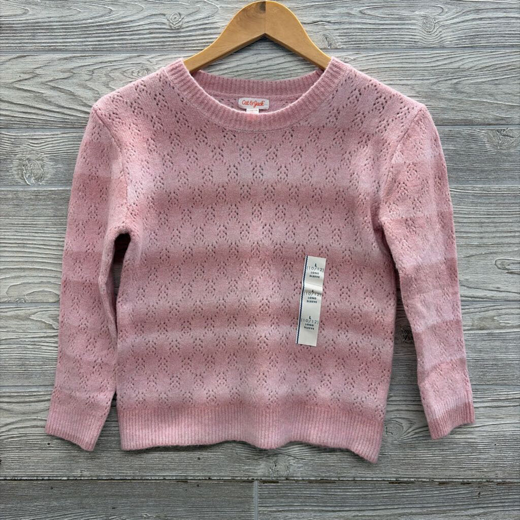 NEW Pointelle Sweater 10-12