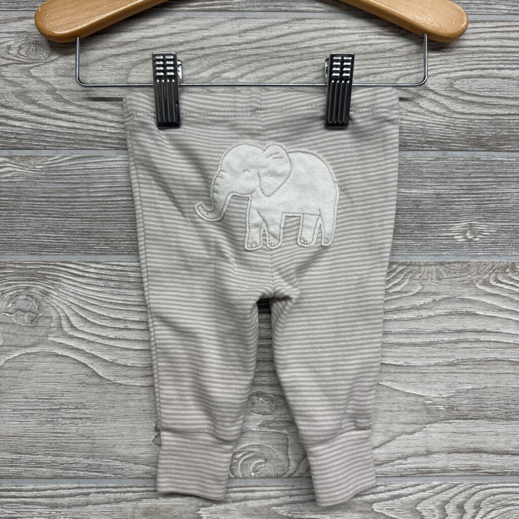 Bodysuit, LS Bodysuit & Pants Stripes Elephants 3m