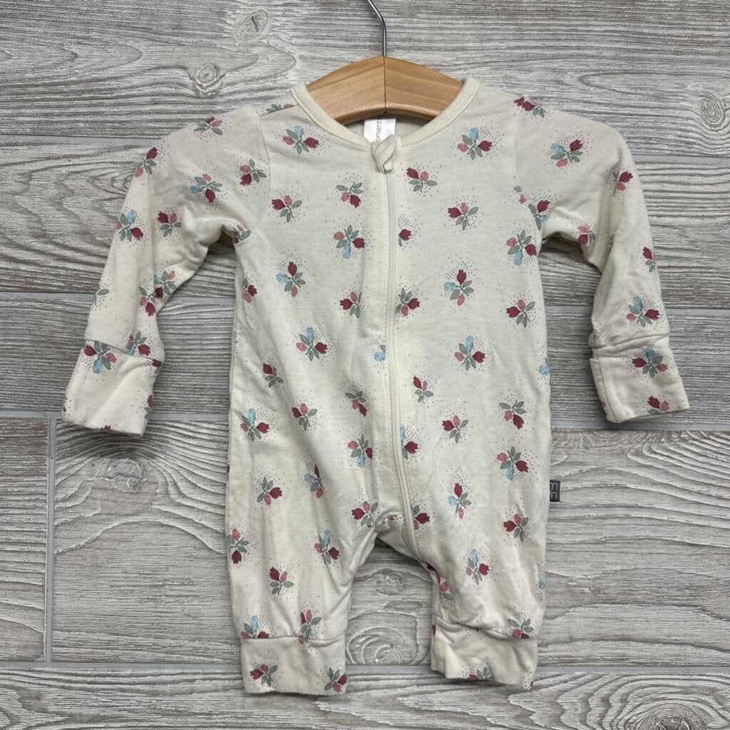 LS Bamboo Coverall Flowers nb