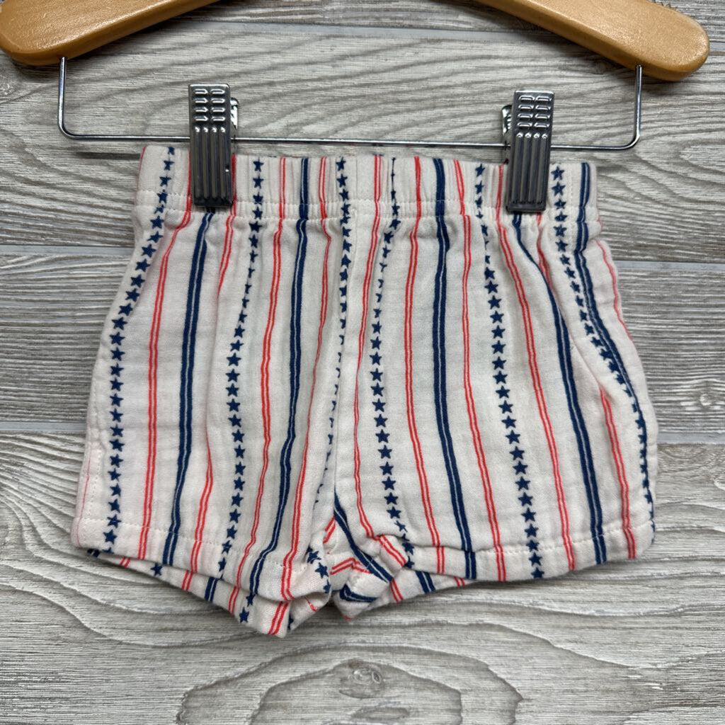 Linen SS Button Up Shirt & Shorts Stars & Stripes