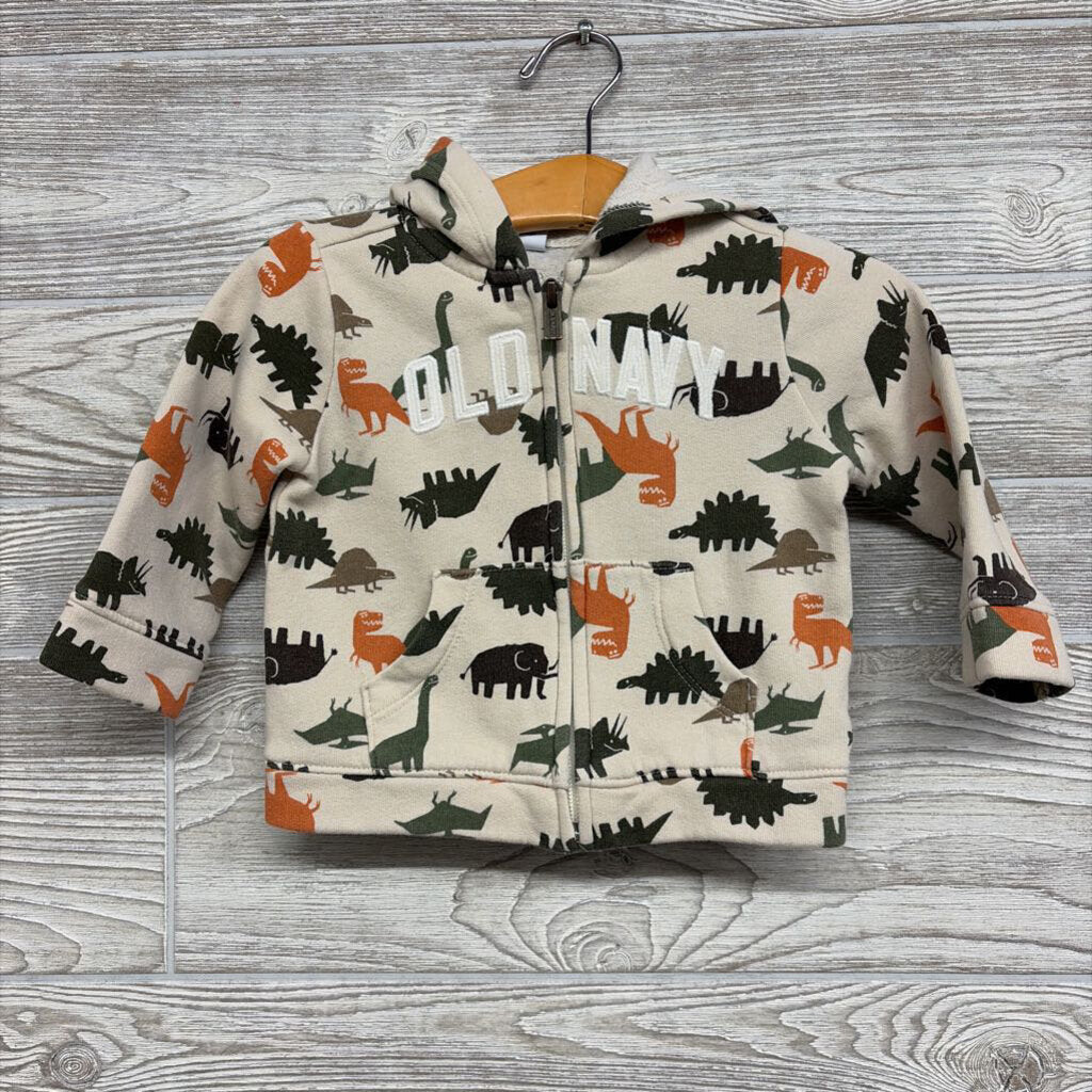 Full Zip Hoodie Dinosaurs 6M