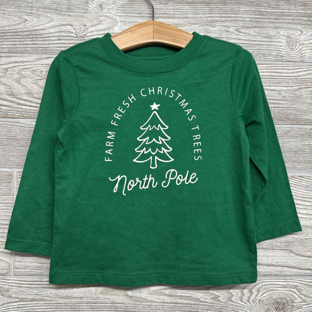 LS Shirt Farm Fresh Christmas Trees 2t