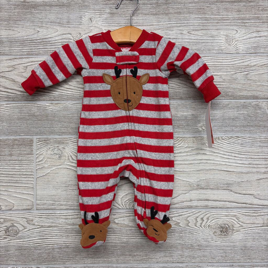 NEW Blanket Sleeper Deer & Stripes NB