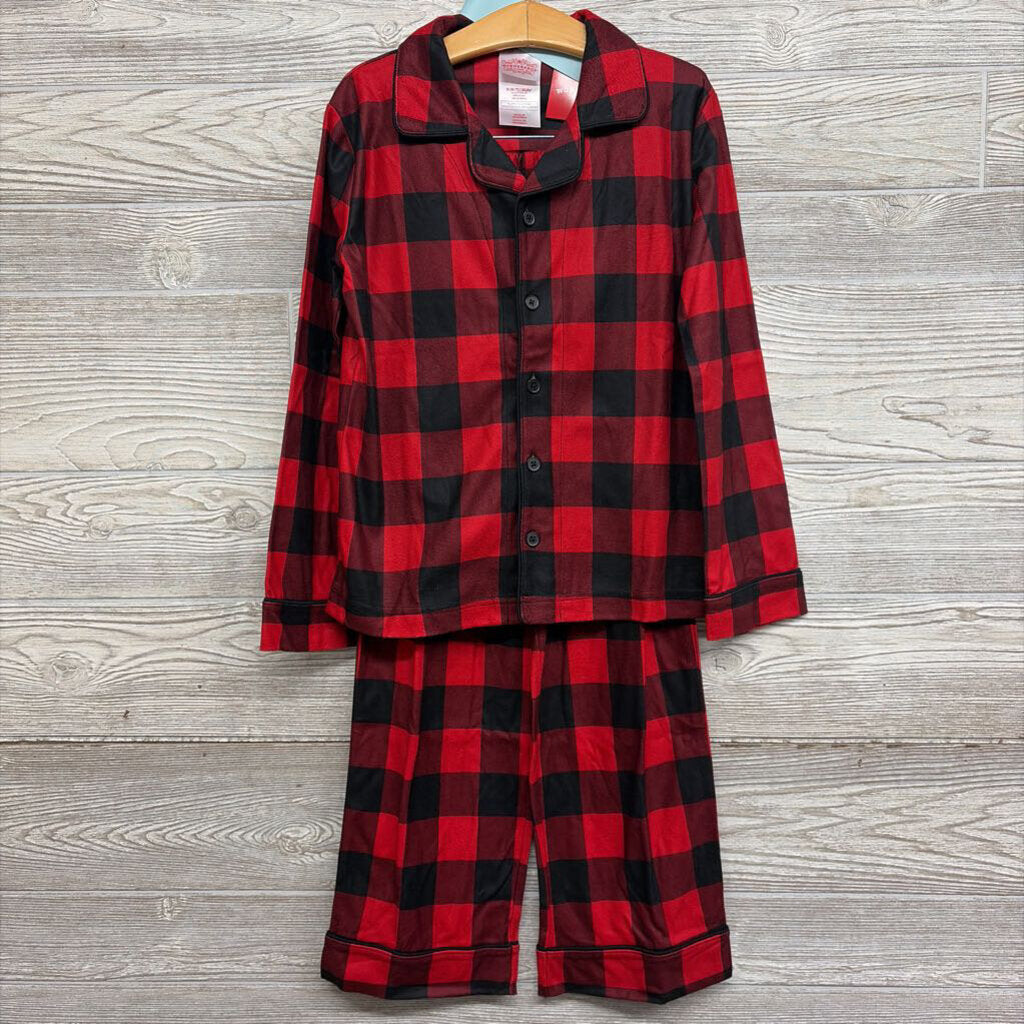 NEW 2 Pc Buffalo Plaid Button Up Pj 6