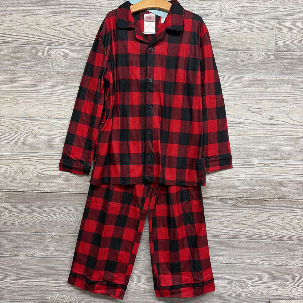 NEW 2 Pc Buffalo Plaid Button Up Pj 10