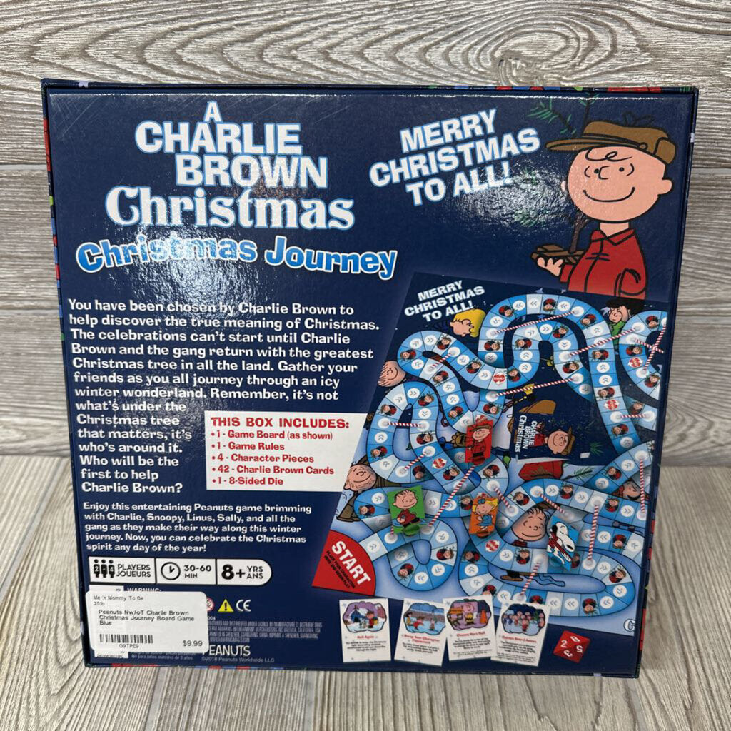 Nw/oT Charlie Brown Christmas Journey Board Game