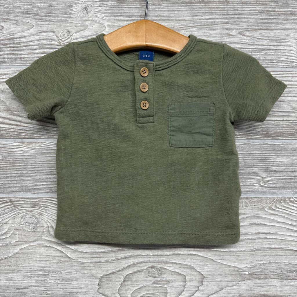 Henley Shirt Chest Pocket 3-6m