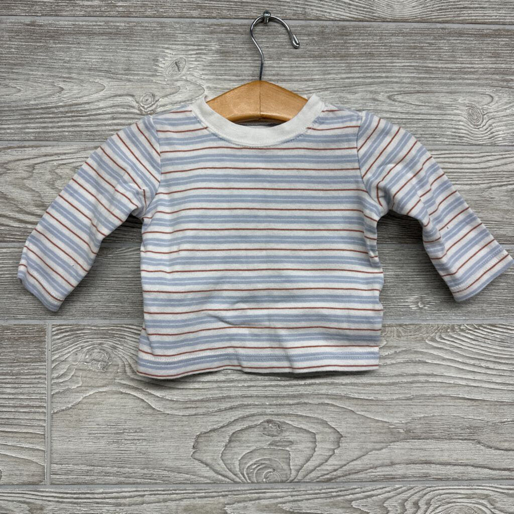 LS Shirt & Overalls Stripes 6m