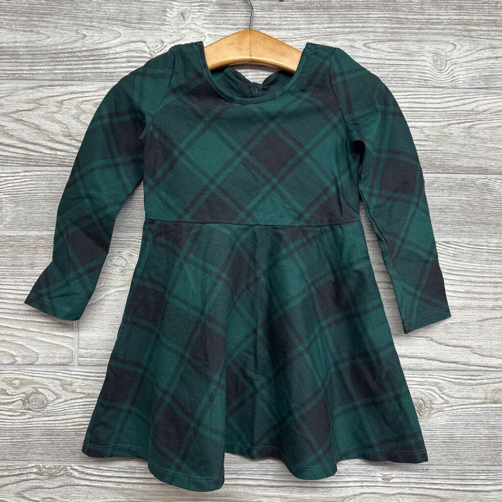 LS Plaid Dress 3t