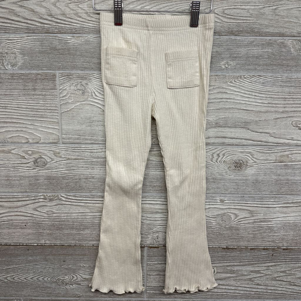 Ribbed Flare Pants Lettuce Trim Pockets 5t