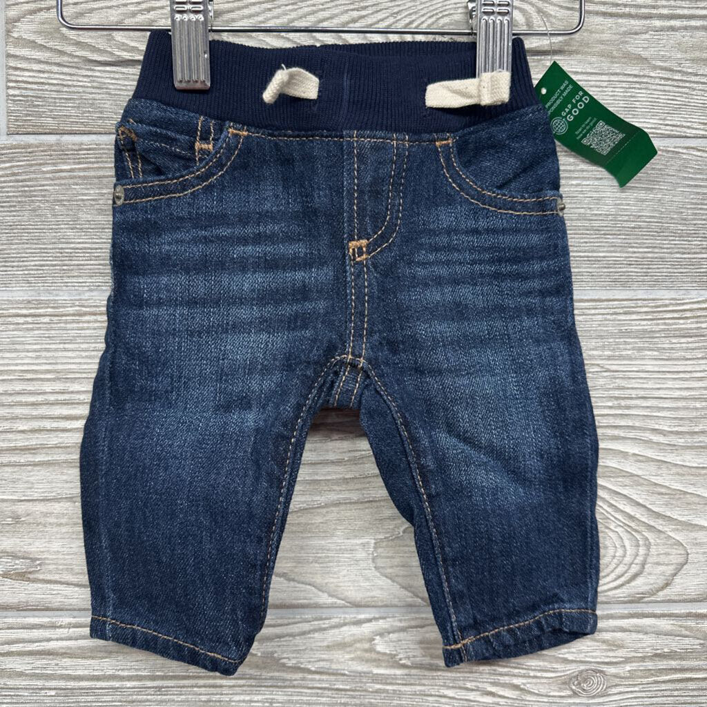 NEW Pull On Jeans 0-3m