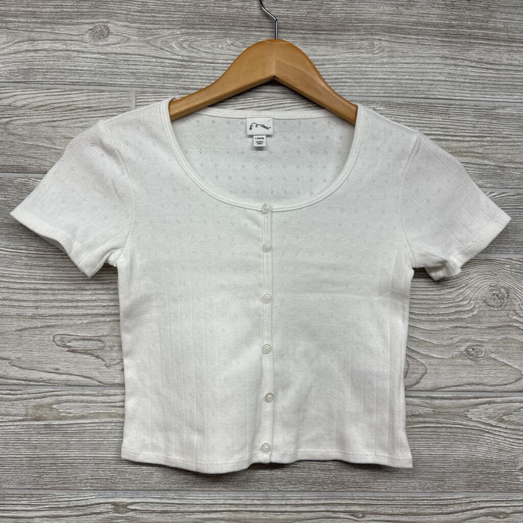 Scoop Neck Button Up 10