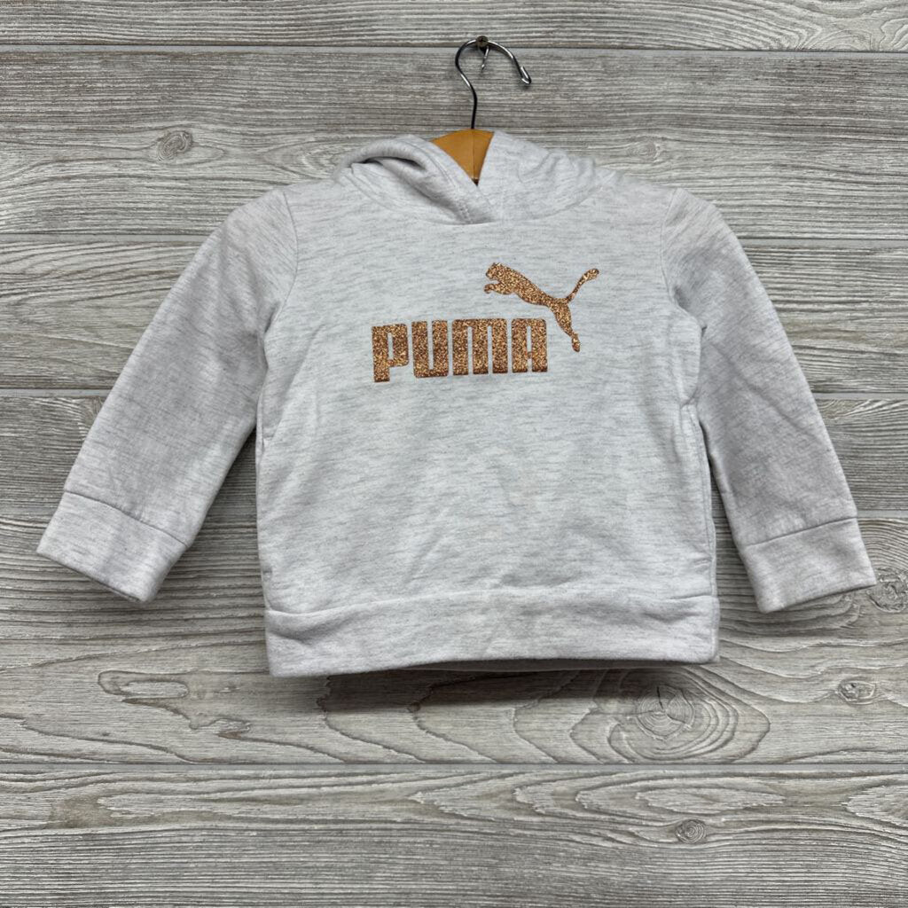 Hooded Shirt Glitter Logo 12M