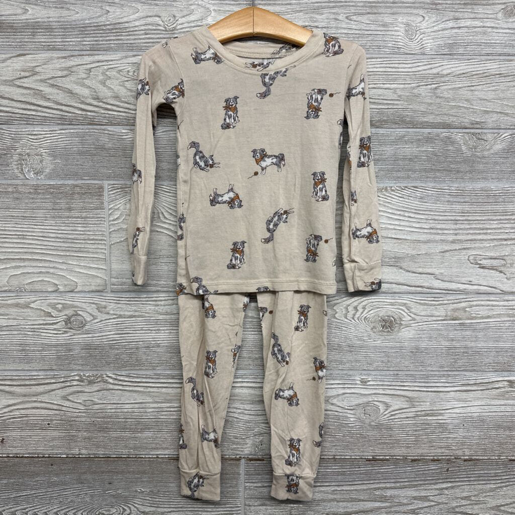 2 Pc Bamboo Pjs Dogs 4t
