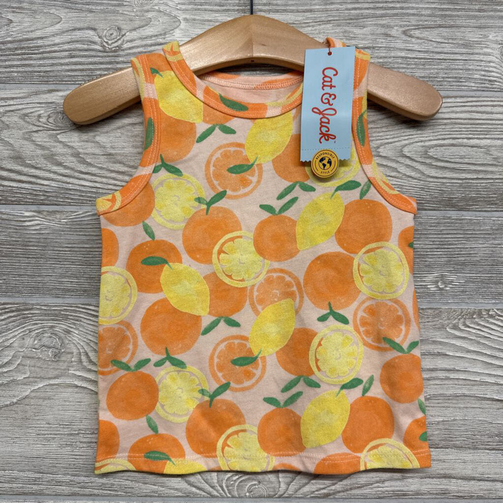 NEW Tank Top Lemons Oranges 18m
