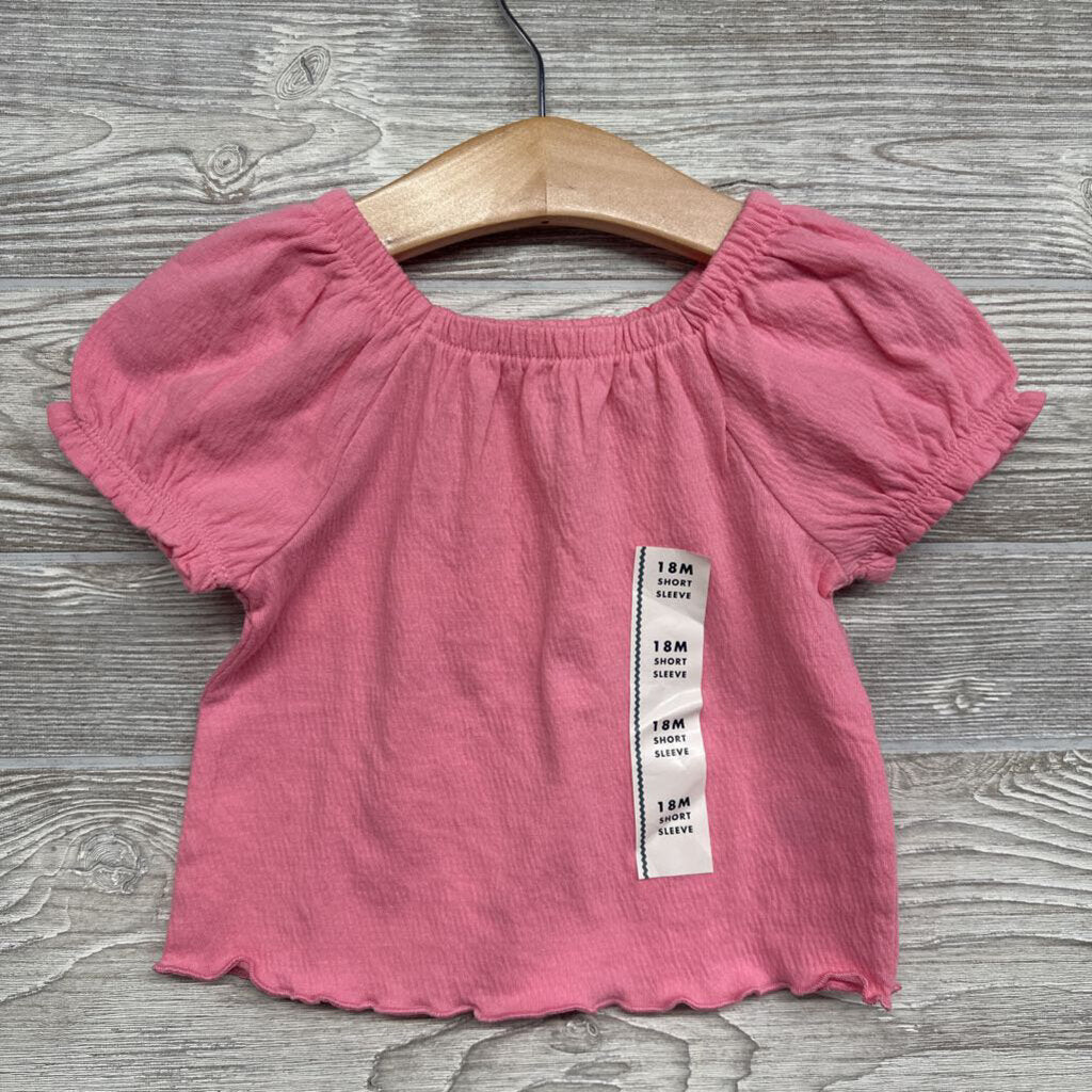 NEW Textured Shirt Lettuce Trim 18m