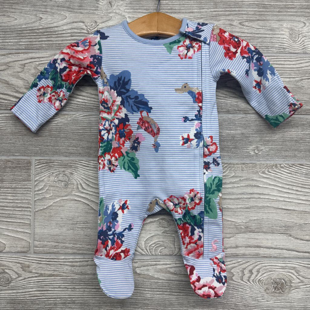 Side Zip Sleeper Stripes Flowers Peter Rabbit nb