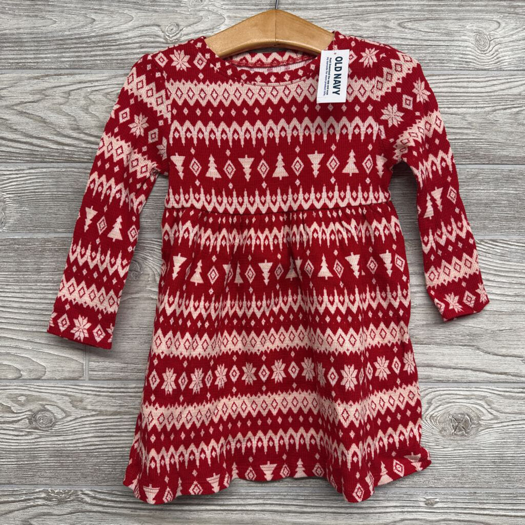 NEW LS Thermal Dress Nordic Trees 2t