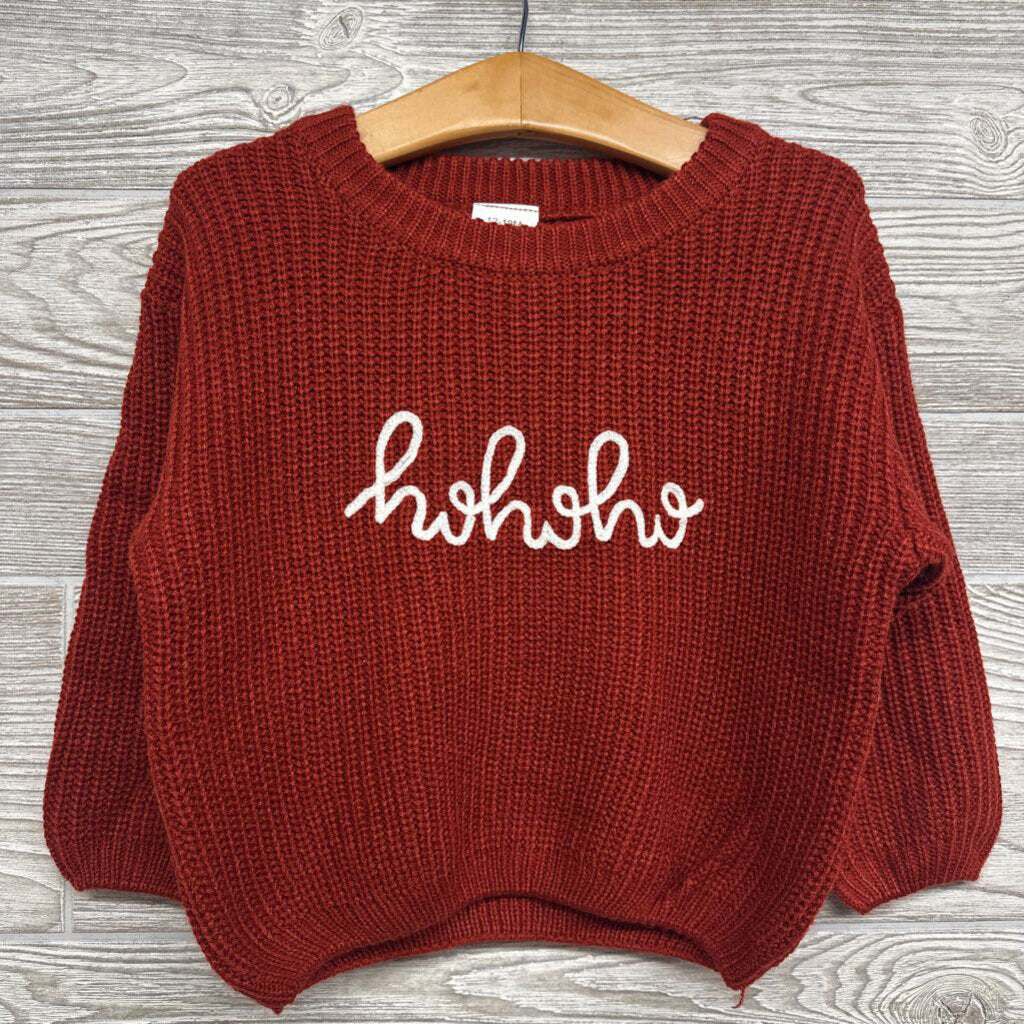 Chunky Knit Sweater Ho Ho Ho 12-18m