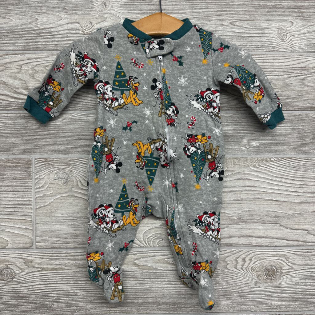 Sleeper Mickey Minnie Pluto Christmas Trees 0-3m