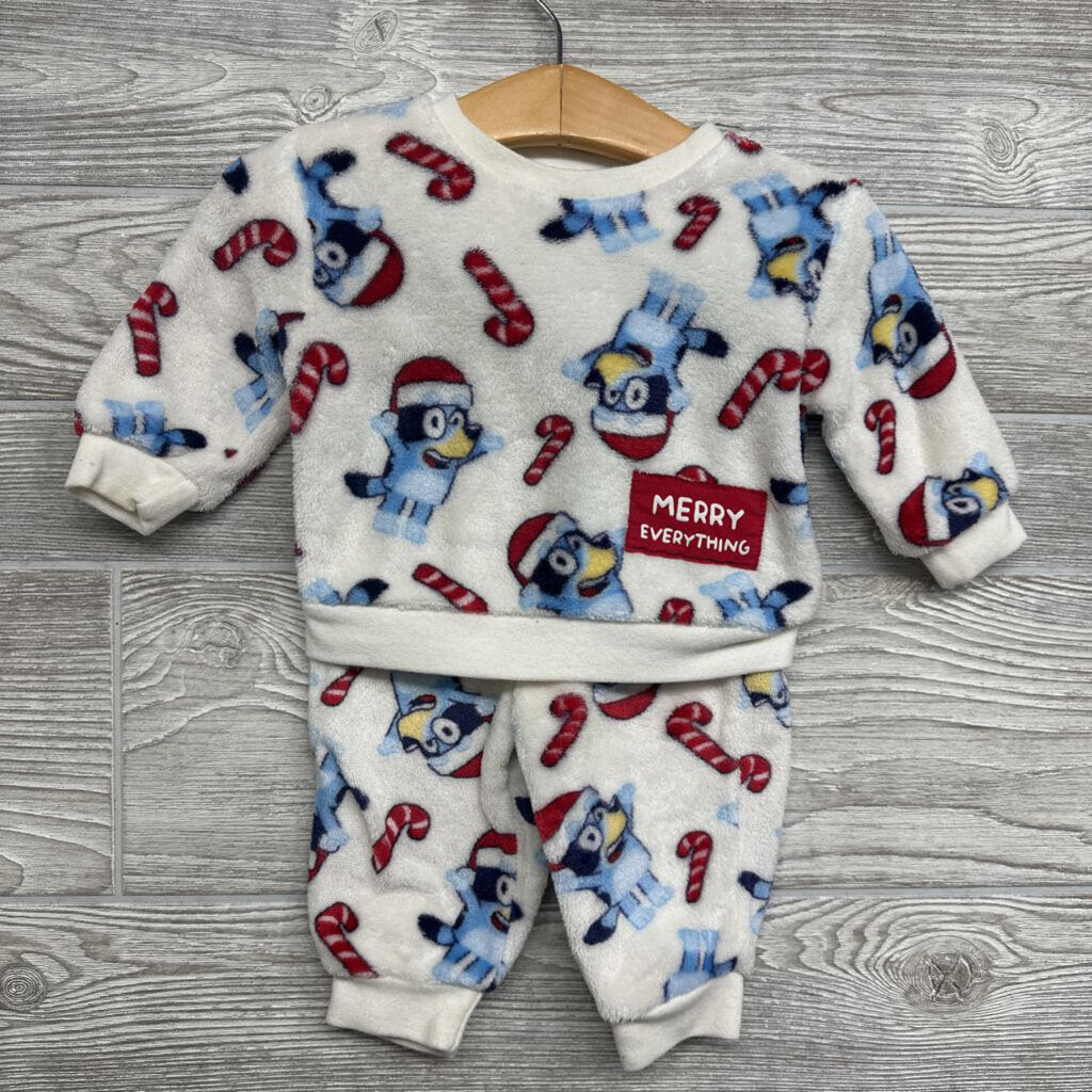 Plush Crewneck Merry Everything Candy Canes 3-6m
