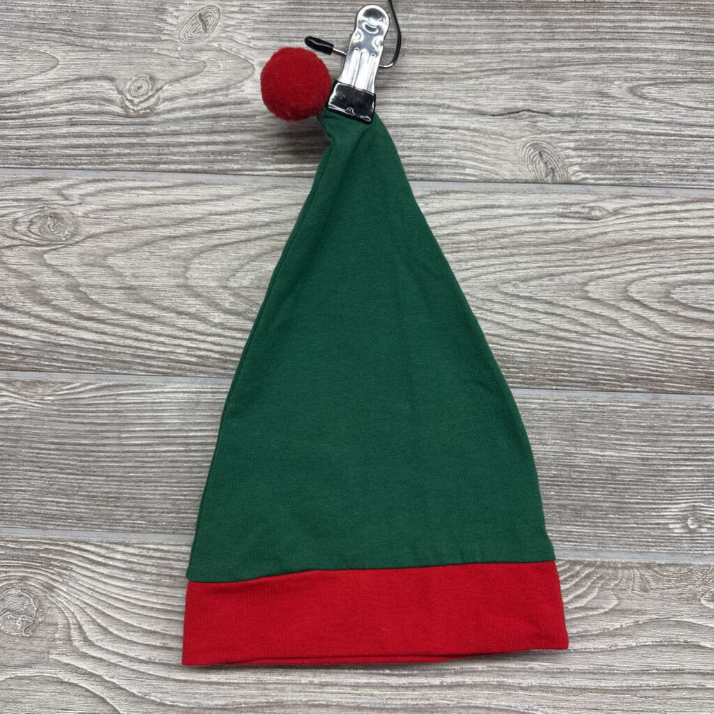 Suspender Pants & Elf Hat 3-6m