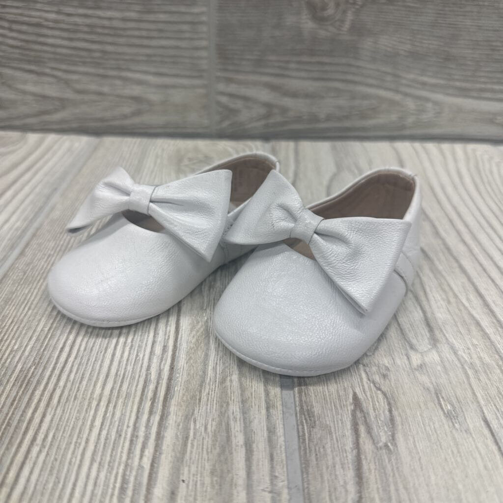 Leather Baby Ballerina Flats Bow 2c *