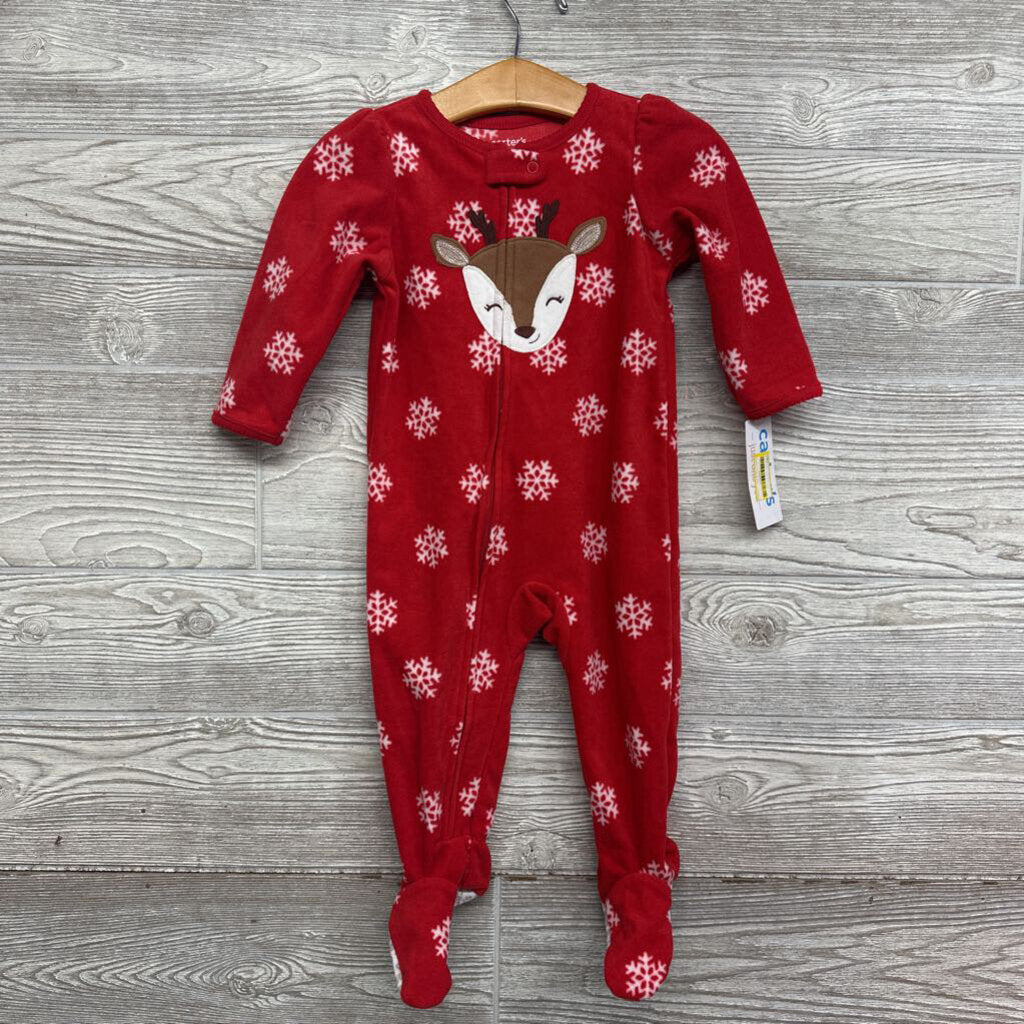 NEW Blanket Sleeper Snowflakes Deer 12m