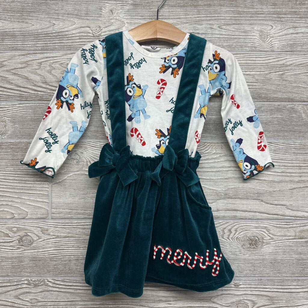 NEW LS Shirt & Cord Jumper Holly Jolly 18m