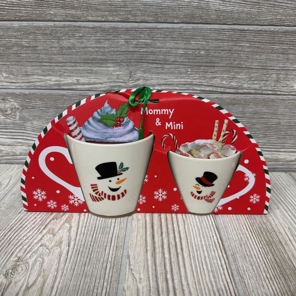 NEW Mommy & Me Snowman Cups