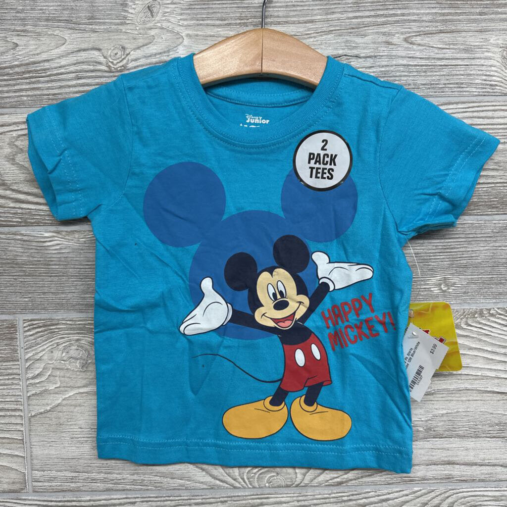 NEW 2 Pk Shirts Mickey Mouse 12M