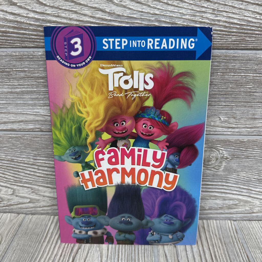 Trolls Family Harmony Step Into Reading Book