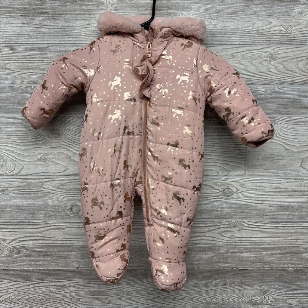 Snowsuit Metallic Metallic Unicorns 3M