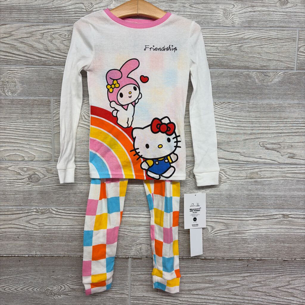 NEW 2 Pc LS PJs Rainbow Checker 5t