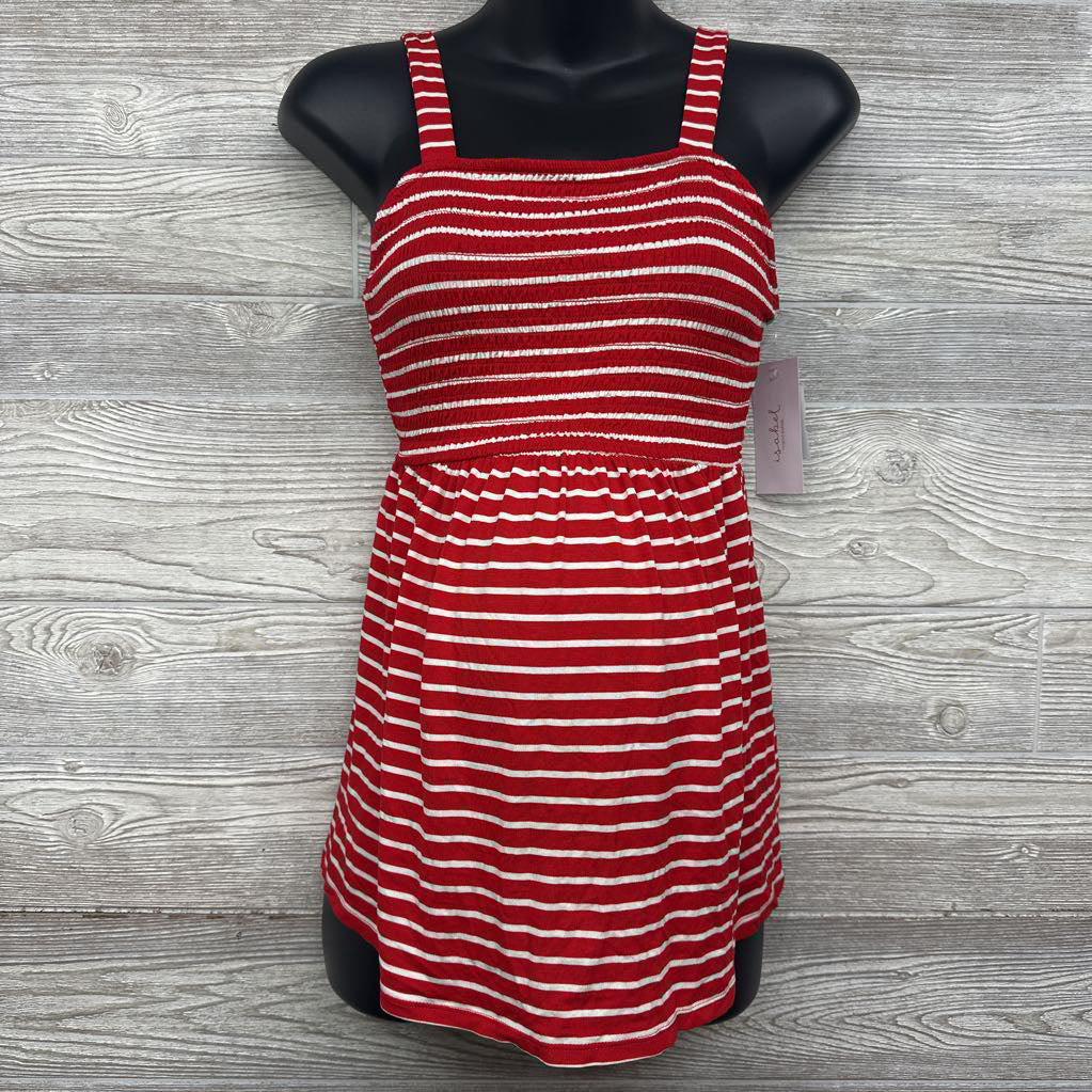 NEW Smocked Tank Top Stripes Bow Straps Small
