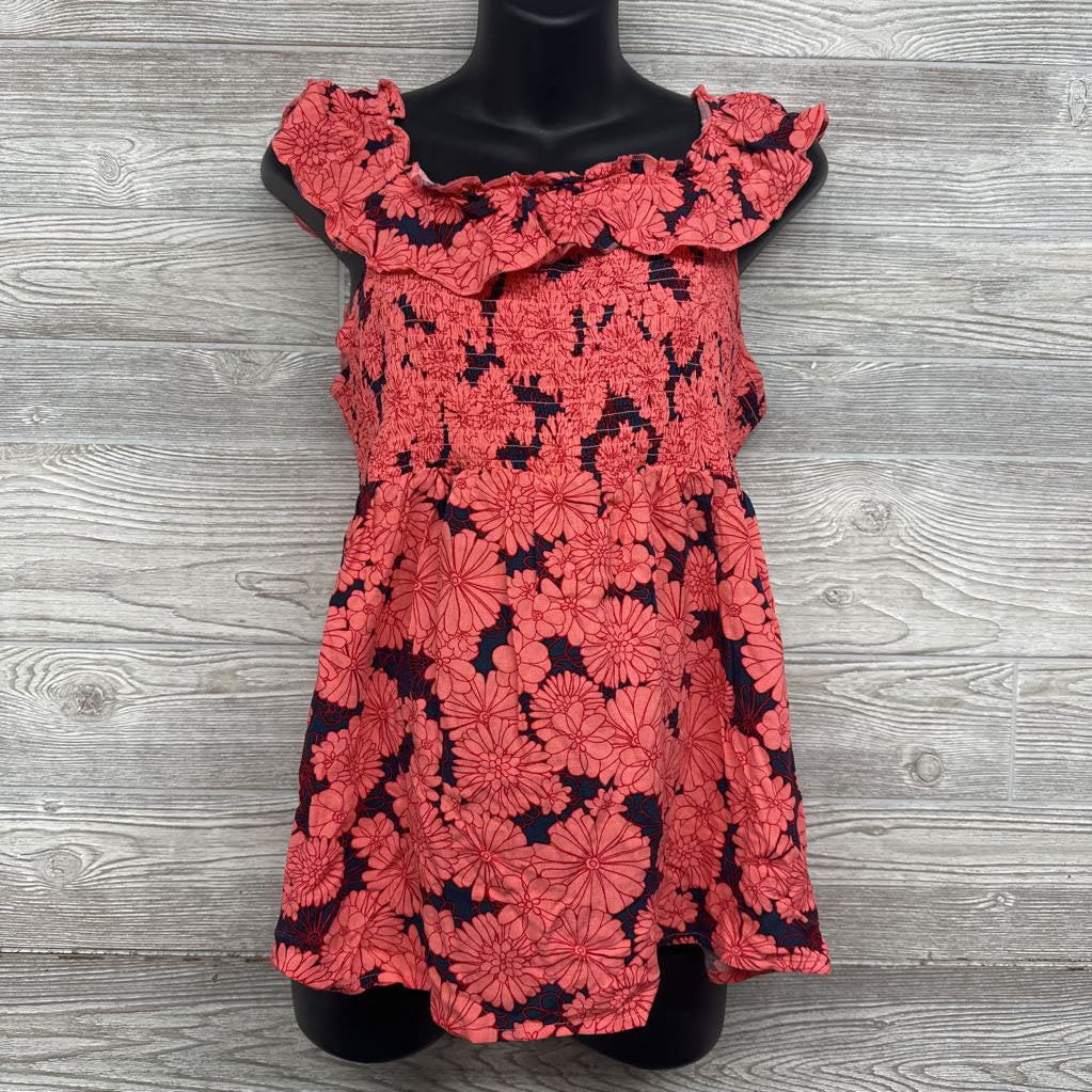 NEW Smocked Shirt Flutter Straps Flowers Large