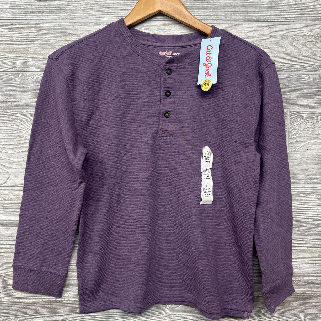 NEW Ribbed Henley Shirt 10