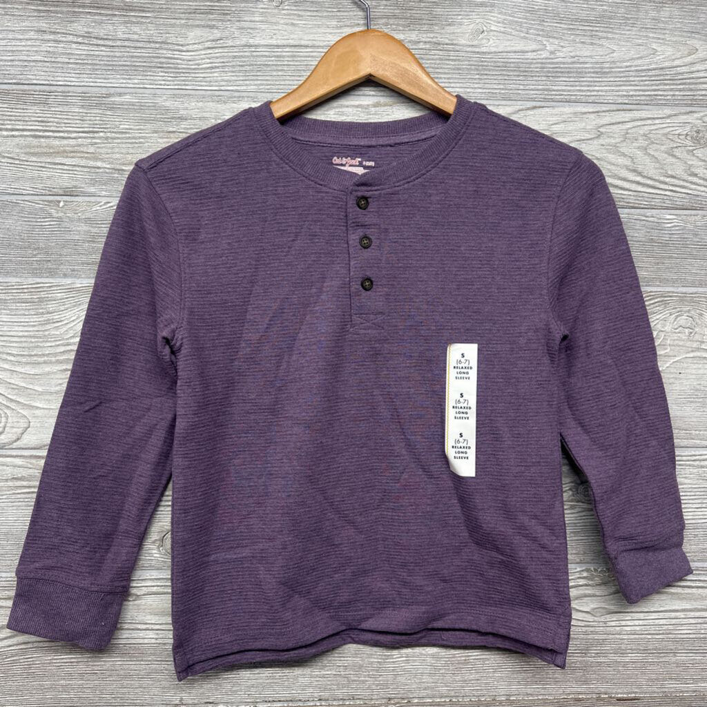 NEW Ribbed Henley Shirt 6
