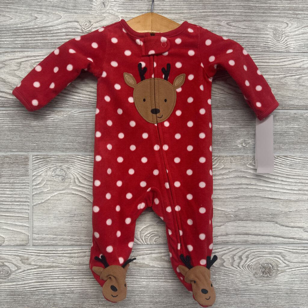 NEW Blanket Sleeper Dots & Deer NB