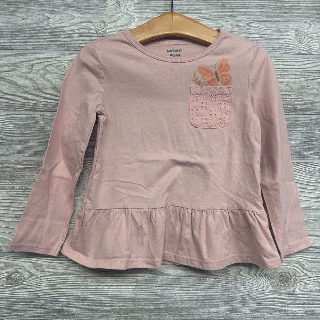 LS Shirt Chest Pocket Butterfly 4t