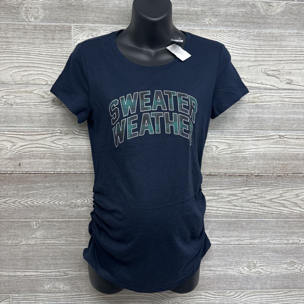 NEW Ruched Shirt Sweater Weather Medium