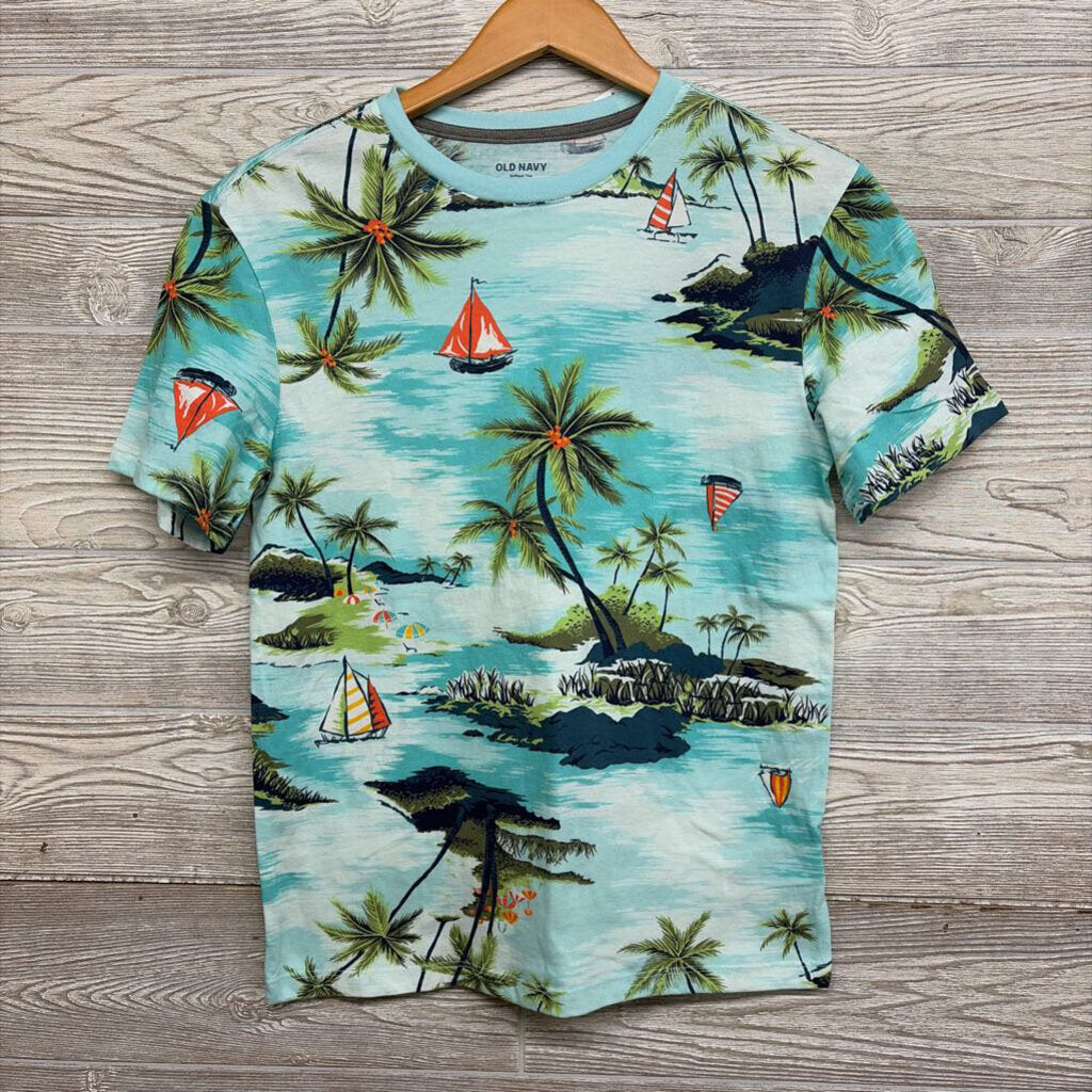 NEW Shirt Palm Trees Sail Boats 14-16
